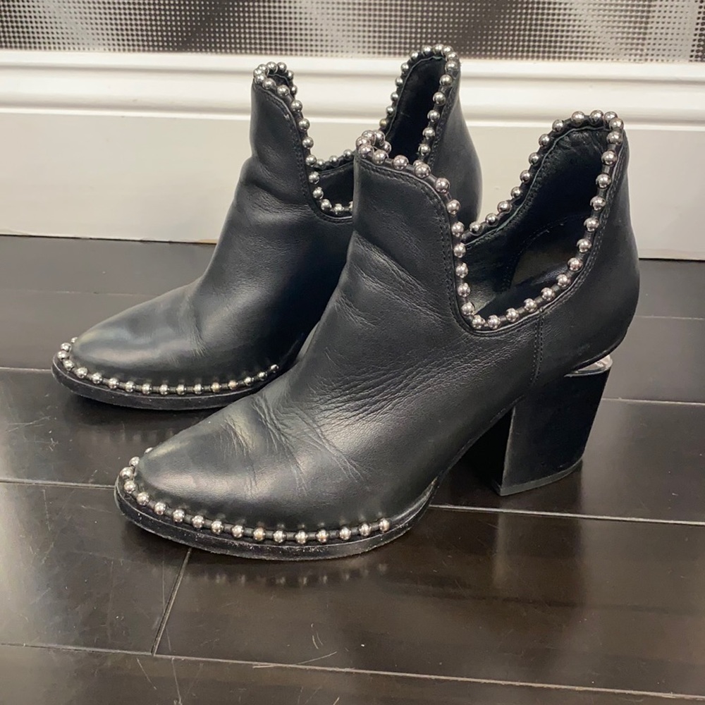 ALEXANDER WANG Gabi leather ankle boots size 37
